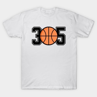 305 Miami Basketball T-Shirt